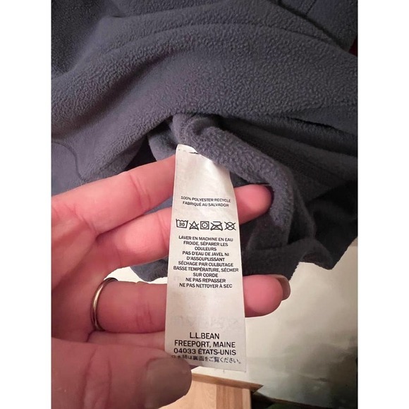 L.L. Bean Fleece Half Zip - Picture 3 of 4